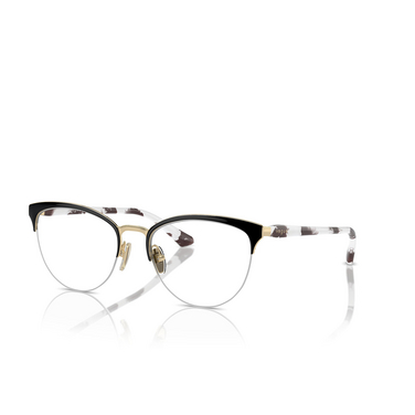 Vogue VO4304 Eyeglasses 352 top black / pale gold - three-quarters view
