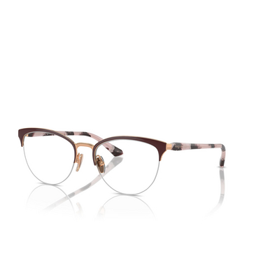 Vogue VO4304 Eyeglasses 5170 top bordeaux / rose gold - three-quarters view