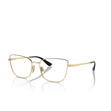 Vogue VO4307 Eyeglasses 848 pale gold / top black - three-quarters view