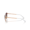 Lunettes de soleil Vogue VO4308S 515262 rose gold / top white - Vignette du produit 3/4