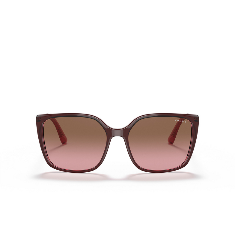 Vogue VO5353S Sunglasses 287314 top red on transparent pink - 1/4