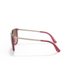 Vogue VO5353S Sunglasses 287314 top red on transparent pink - product thumbnail 3/4