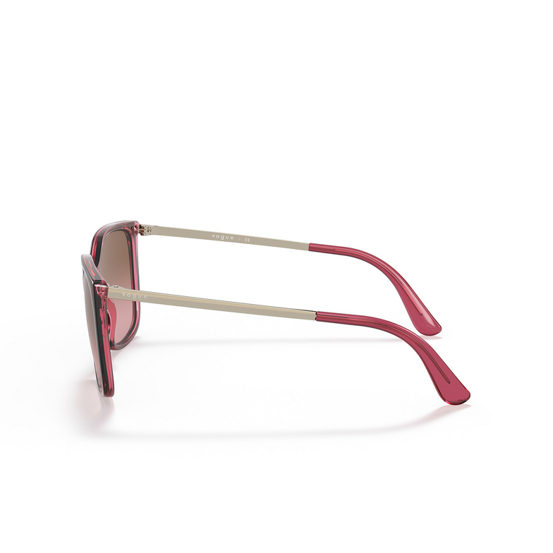 Vogue VO5353S Sunglasses 287314 top red on transparent pink - 3/4