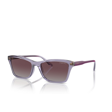 Vogue VO5551S Sunglasses 311862 transparent purple - three-quarters view