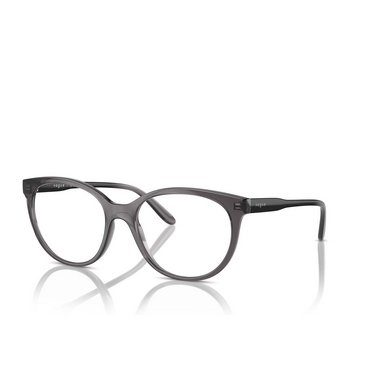 Vogue VO5552 Eyeglasses 1981 transparent dark grey - three-quarters view