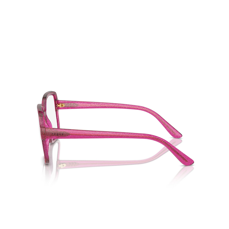 Lunettes de vue Vogue VO5555 3135 cherry / transparent fuchsia glitter - 3/4