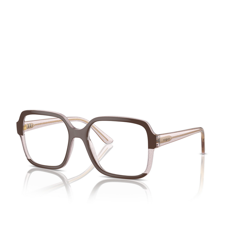 Vogue VO5555 Eyeglasses 3136 brown / transparent rose glitter - 2/4