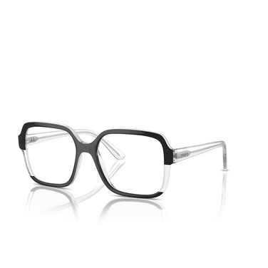 Vogue VO5555 Eyeglasses 3138 black / transparent glitter - three-quarters view