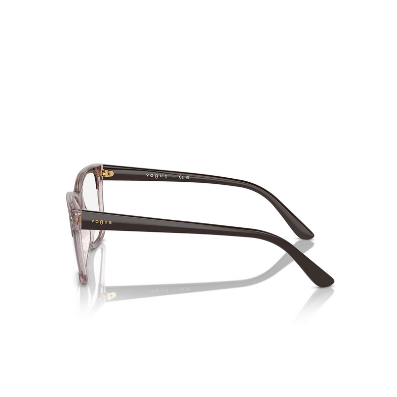 Lunettes de vue Vogue VO5556 3136 brown / transparent rose glitter - 3/4