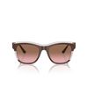 Lunettes de soleil Vogue VO5557S 313614 brown / transparent rose glitter - Vignette du produit 1/4