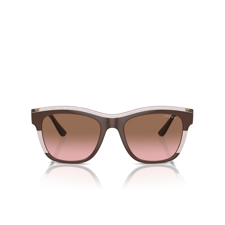 Gafas de sol Vogue VO5557S 313614 brown / transparent rose glitter - 1/4