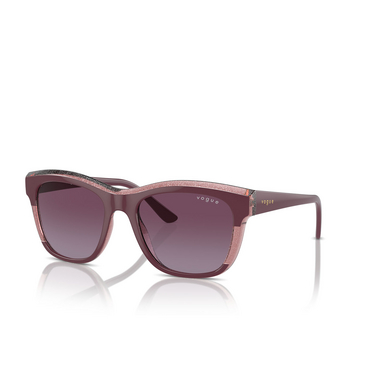 Vogue VO5557S Sunglasses 31408H purple / transparent purple glitter - three-quarters view