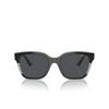 Occhiali da sole Vogue VO5558S 313387 black / transparent grey glitter - anteprima prodotto 1/4