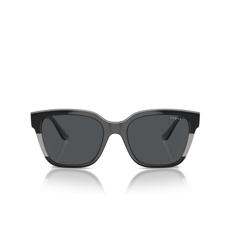 Gafas de sol Vogue VO5558S 313387 black / transparent grey glitter - 1/4