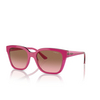 Lunettes de soleil Vogue VO5558S 313514 cherry / transparent fuchsia glitter - Vignette du produit 2/4