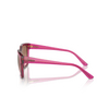 Lunettes de soleil Vogue VO5558S 313514 cherry / transparent fuchsia glitter - Vignette du produit 3/4