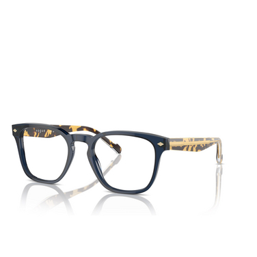 Vogue VO5570 Eyeglasses 3143 transparent blue - three-quarters view