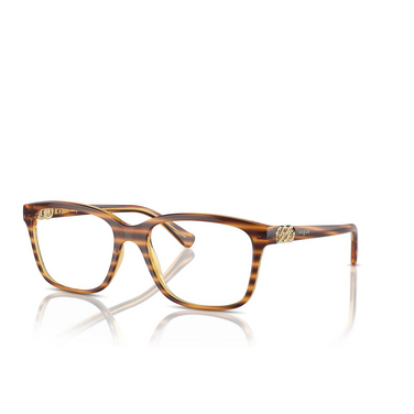 Vogue VO5574B Eyeglasses 1508 striped dark havana - three-quarters view