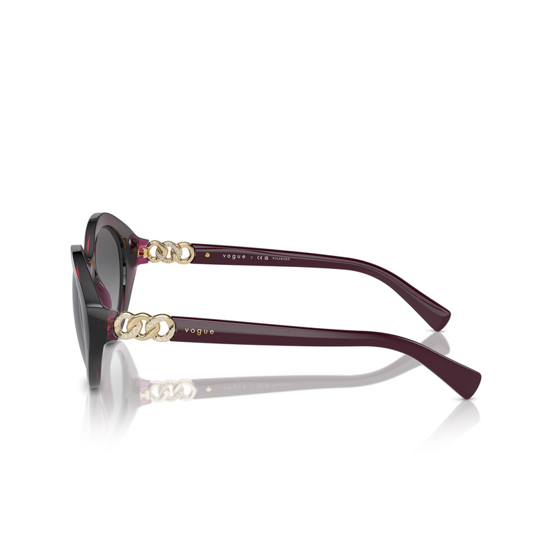 Lunettes de soleil Vogue VO5576SB 2989T3 transparent cherry - 3/4