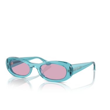 Gafas de sol Vogue VO5582S 316676 transparent torquoise - Vista tres cuartos