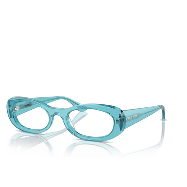 Gafas graduadas Vogue VO5596 3166 transparent torquoise - Vista tres cuartos