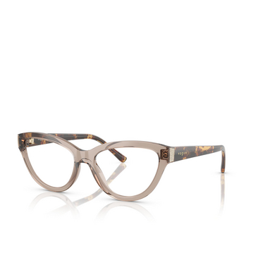 Lunettes de vue Vogue VO5610B 2940 transparent brown - Vue trois quarts