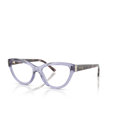 Vogue VO5610B Eyeglasses 3177 transparent purple - three-quarters view