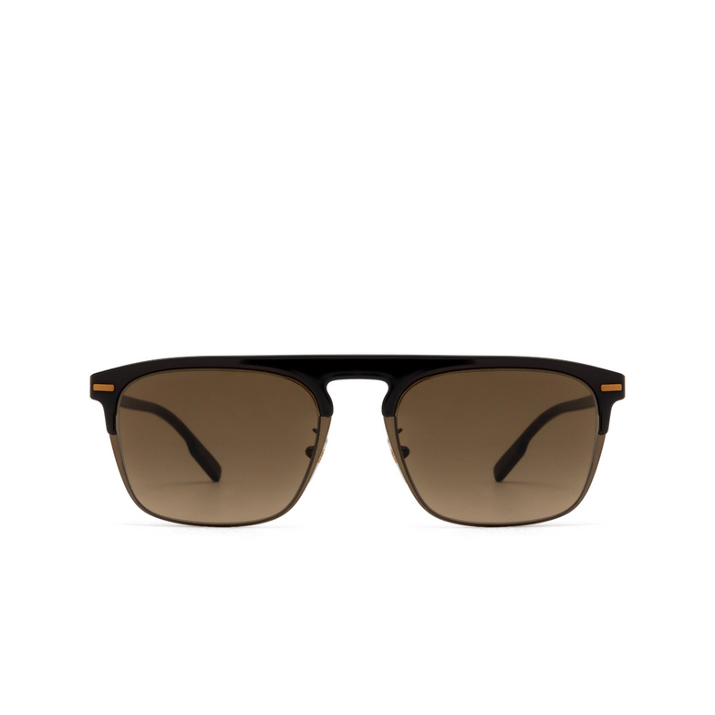 Gafas de sol Zegna EZ0216-H 48F shiny dark bronze / dark havana - 1/3