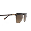 Lunettes de soleil Zegna EZ0216-H 48F shiny dark bronze / dark havana - Vignette du produit 3/3