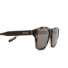 Zegna EZ0221 Sunglasses 20J grey / striped / shiny dark brown - product thumbnail 3/3