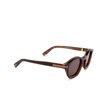Zegna EZ0229 Sunglasses 50E light brown / monocolor - three-quarters view