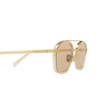 Zegna EZ0231 Sunglasses 39E shiny light yellow - product thumbnail 3/3