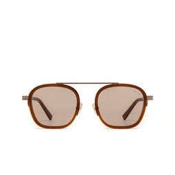 Zegna EZ0231 Sunglasses 48J shiny dark brown