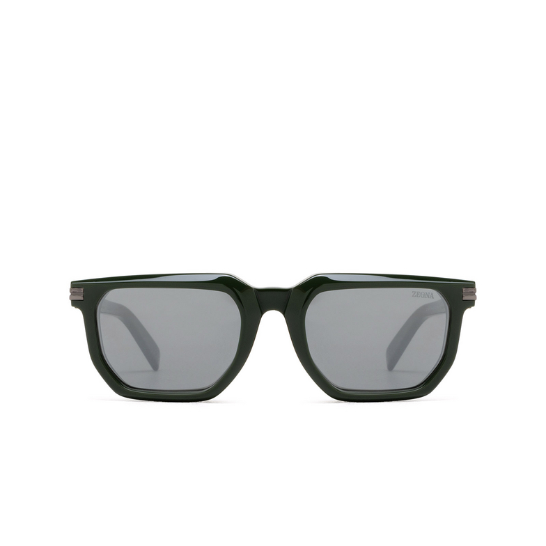 Lunettes de soleil Zegna EZ0240 96A shiny dark green - 1/3