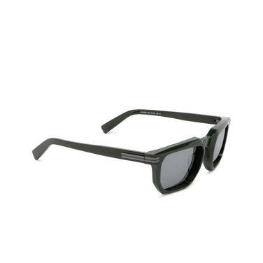 Gafas de sol Zegna EZ0240 96A shiny dark green - Vista tres cuartos