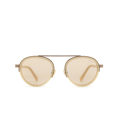 Lunettes de soleil Zegna EZ0242 57E shiny beige - Vue de face