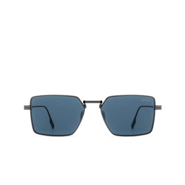 Lunettes de soleil Zegna EZ0243 09V matte gunmetal - Vue de face