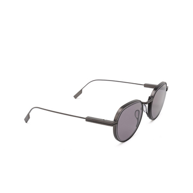 Gafas de sol Zegna EZ0244 09A matte antiqued gunmetal - Vista tres cuartos