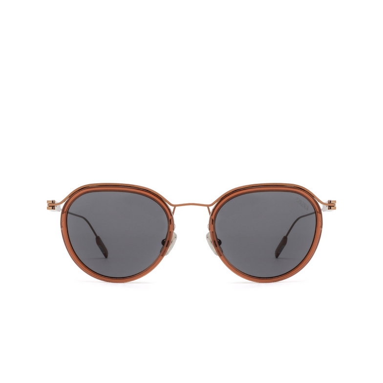 Gafas de sol Zegna EZ0246 45A shiny light brown - 1/3