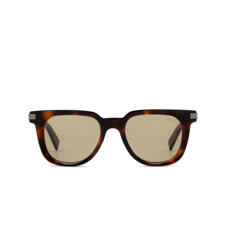 Gafas de sol Zegna EZ0248 52E dark havana - 1/3