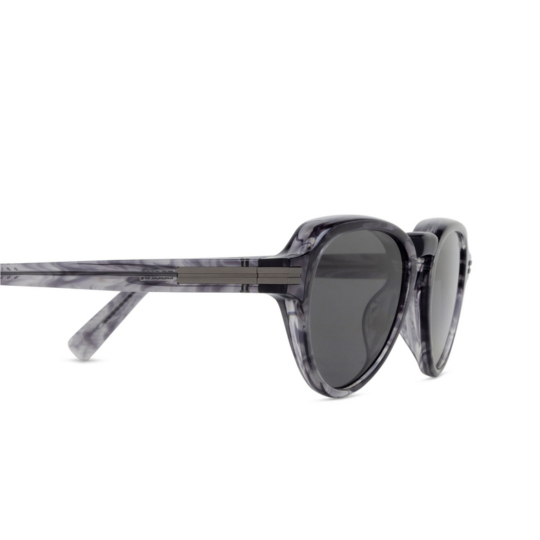 Zegna EZ0252 Sunglasses 20A grey / striped - 3/3