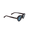 Zegna EZ0252 Sunglasses 48V shiny dark brown - product thumbnail 2/3