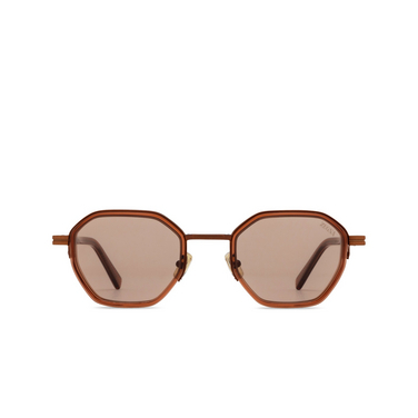 Lunettes de soleil Zegna EZ0259 50J shiny dark brown - Vue de face