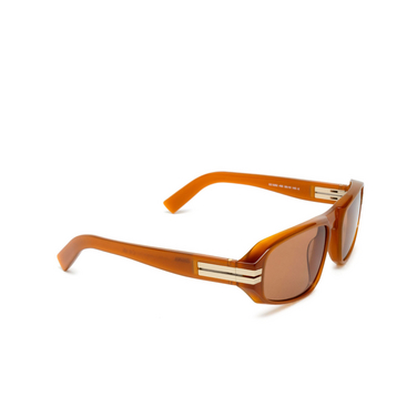 Zegna EZ0262 Sunglasses 45E shiny light brown - three-quarters view