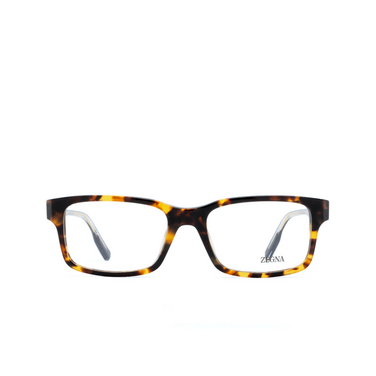 Zegna EZ5254 Eyeglasses 054 dark havana / black / crystal - front view