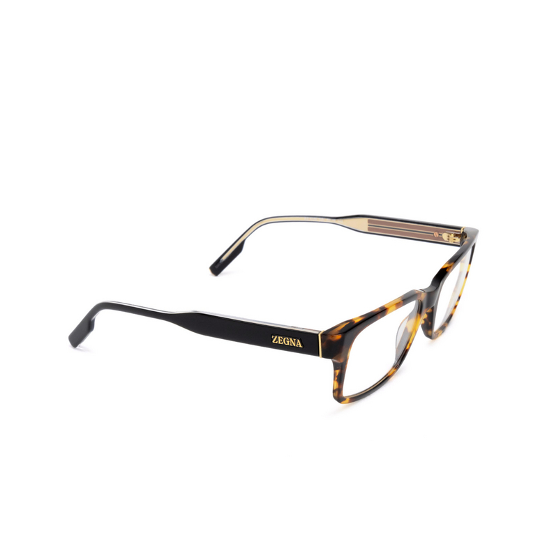 Gafas graduadas Zegna EZ5254 054 dark havana / black / crystal - 2/3