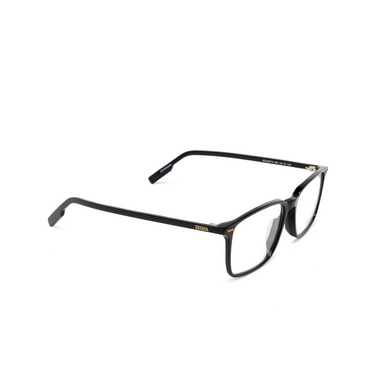 Zegna EZ5257-H Eyeglasses 001 shiny black - three-quarters view