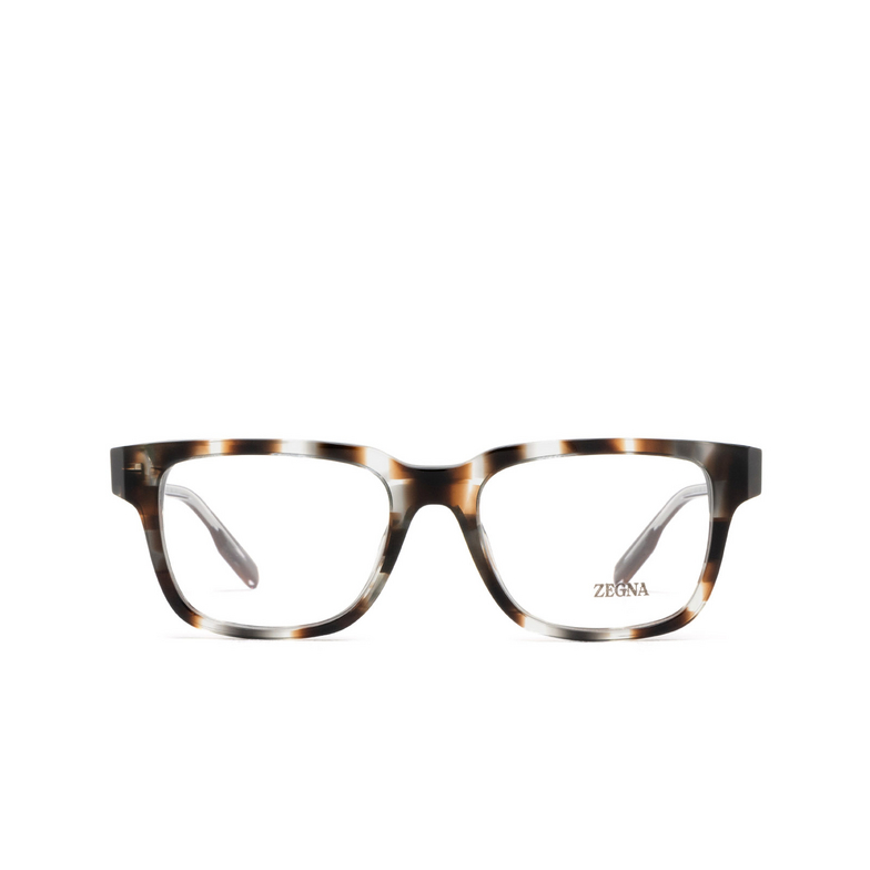 Occhiali da vista Zegna EZ5260 020 light brown / havana / light brown / monocolor - 1/3