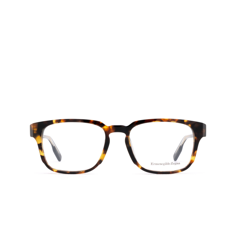 Occhiali da vista Zegna EZ5262 054 dark havana / shiny dark brown - 1/3