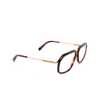 Zegna EZ5271 Eyeglasses 054 red havana / shiny pale gold - product thumbnail 2/3